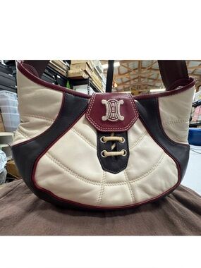 Celine Black/White/Red Vintage 2002 FIFA World Cup limited edition leather bag